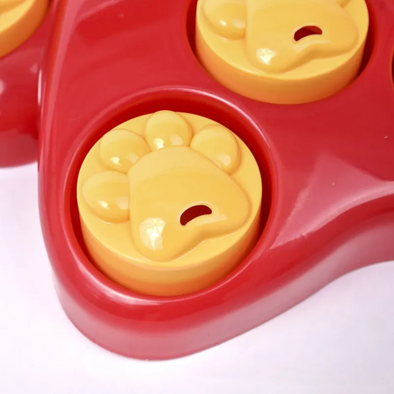 Dog Toy Feeding Station With Paw Design - Interactive Toy For Dogs For Mental Stimulation