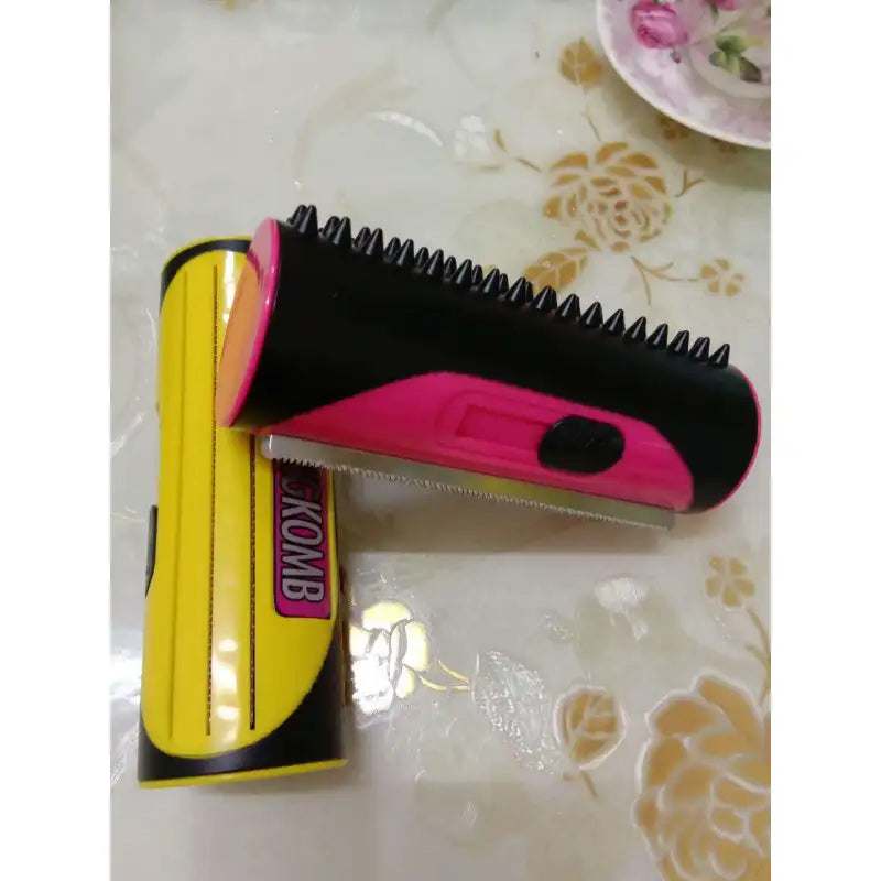 Dog Brush 2 - In-1 With Fur Remover And Comb - Practical Grooming Tool For Pets