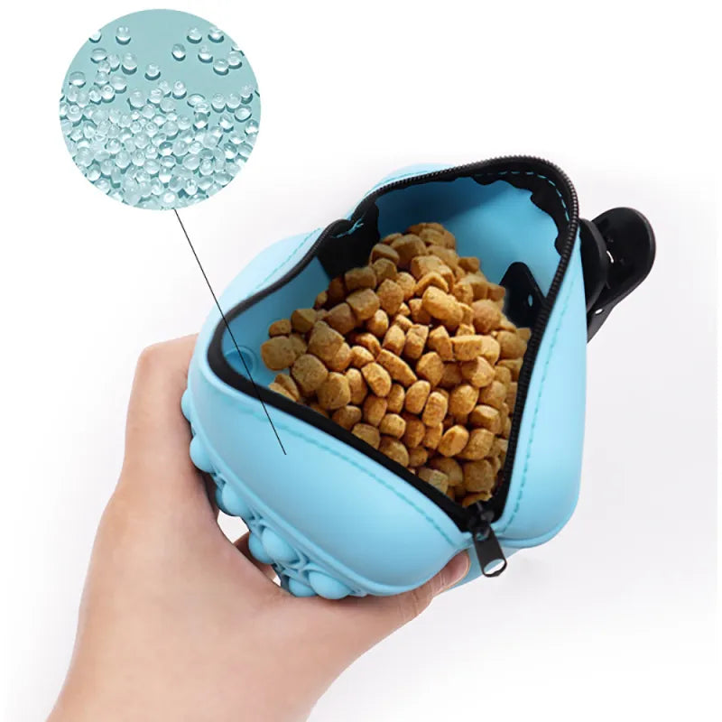 Pop-it Keychain With Zipper - Stress Reliever Toy And Storage Bag