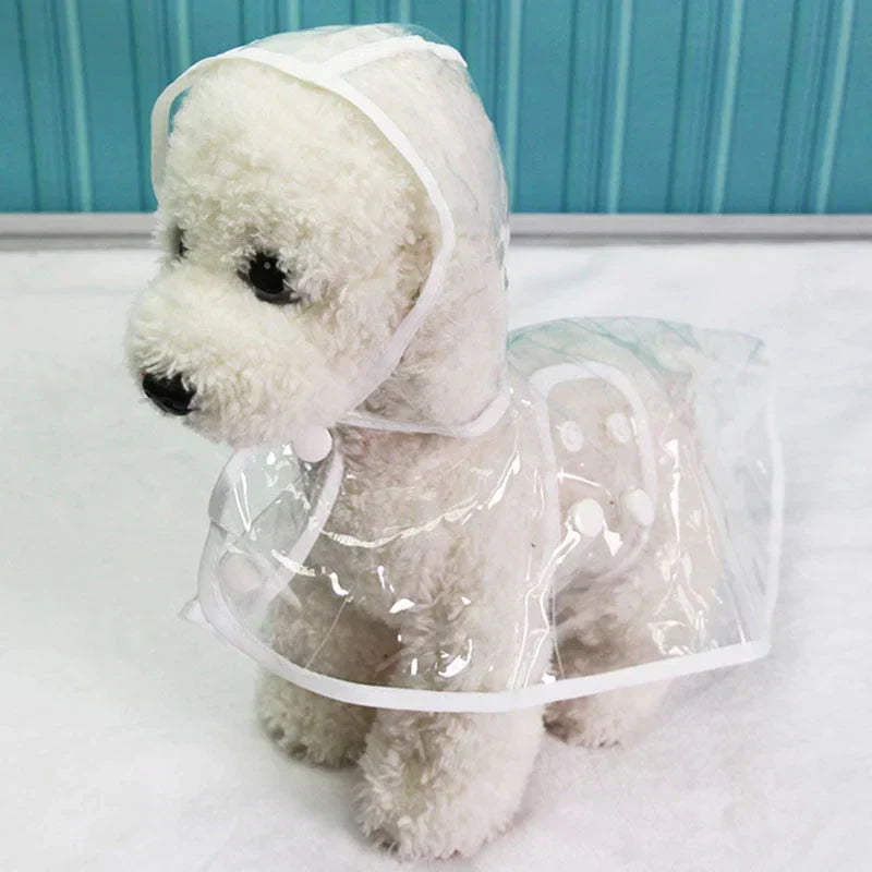 Transparent Waterproof Dog Raincoat