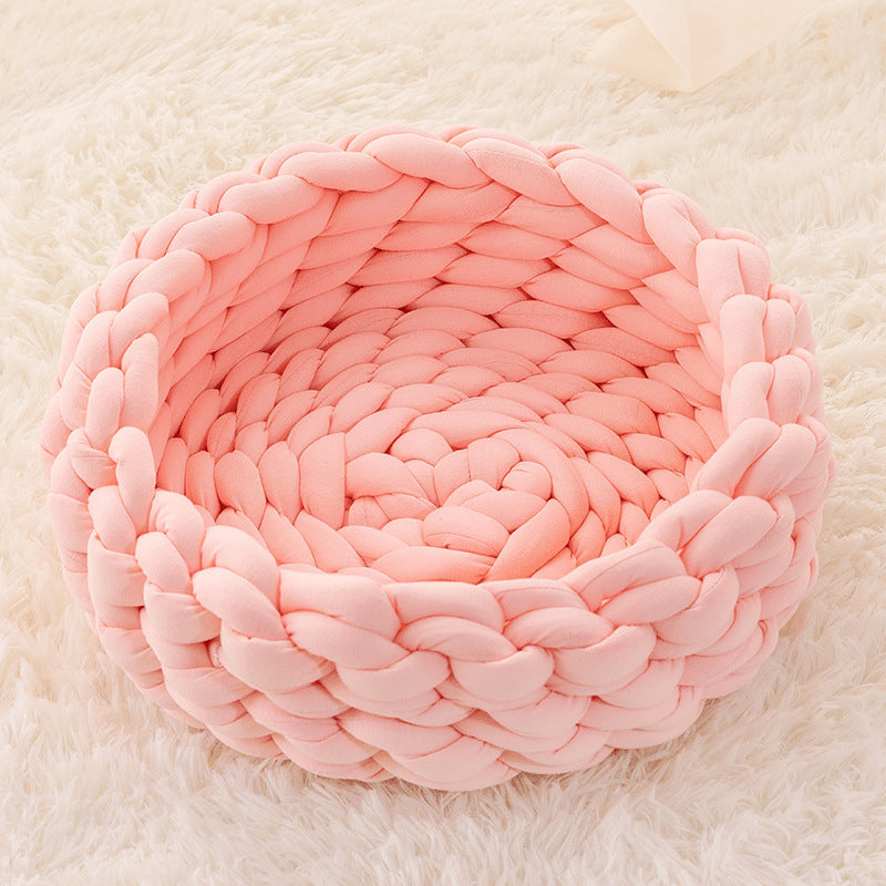 Hand-woven Cat Basket