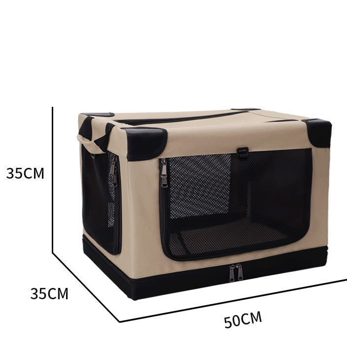 Foldable Dog Crate for Cars & Home