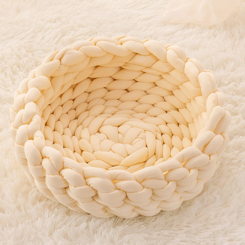 Hand-woven Cat Basket