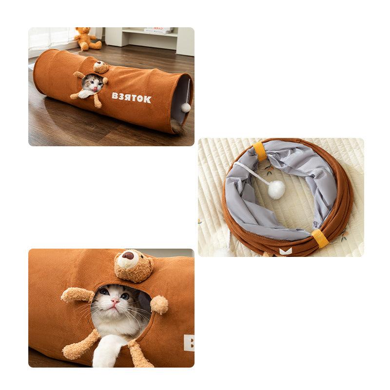 Foldable Cat Play Tunnel