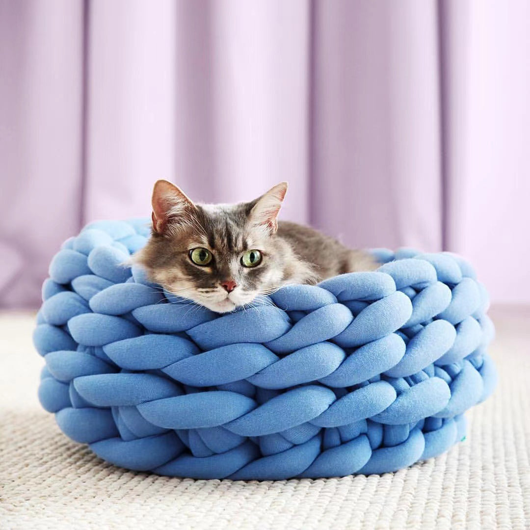 Hand-woven Cat Basket