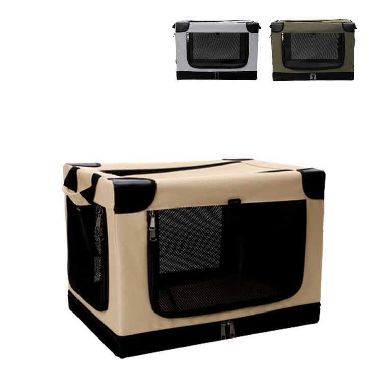 Foldable Dog Crate for Cars & Home