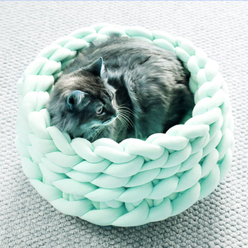 Hand-woven Cat Basket