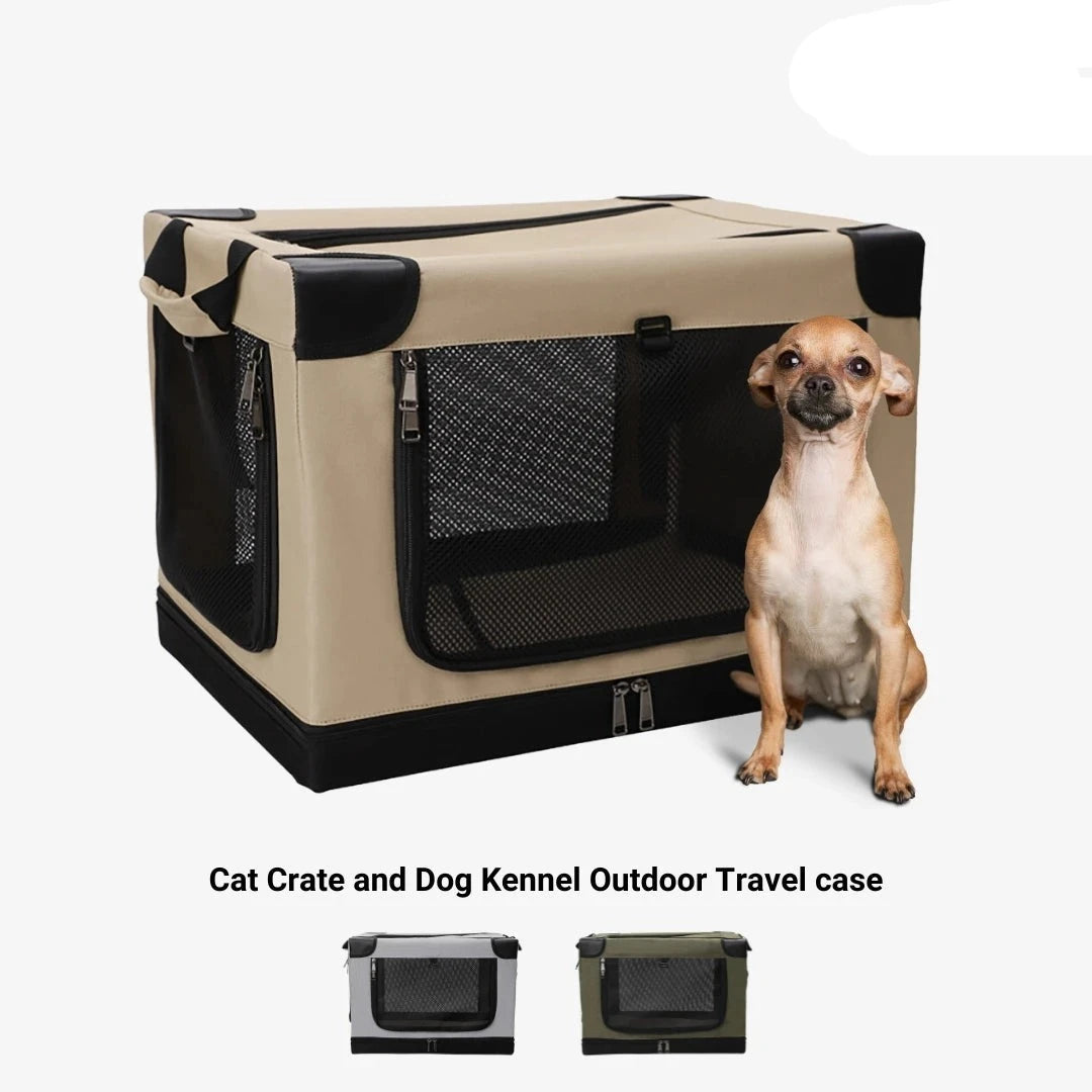 Foldable Dog Crate for Cars & Home