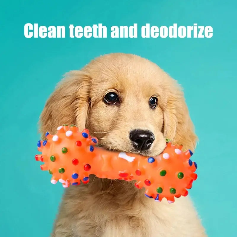 Dog Toy Chew Ball - Robust Teething Aid For Dental Care Fresh Breath