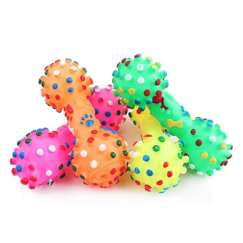 Dog Toy Chew Ball - Robust Teething Aid For Dental Care Fresh Breath