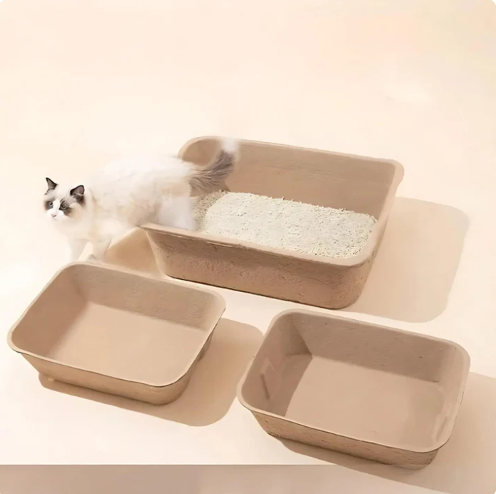 Biodegradable Cat Litter Box - Sustainable Hygiene For Your Pet