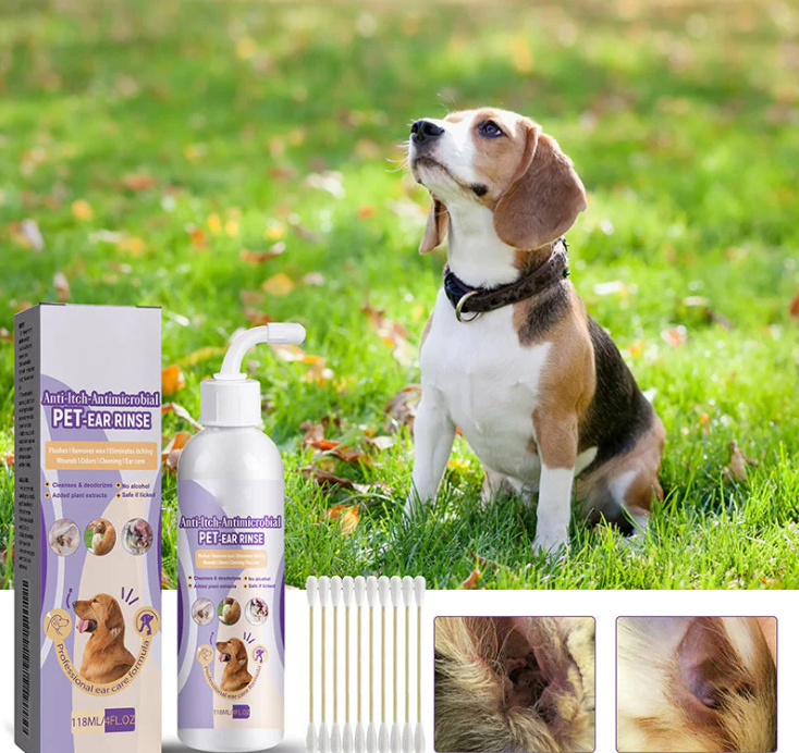 Gentle Ear Care For Pets - Removes Dirt & Odours