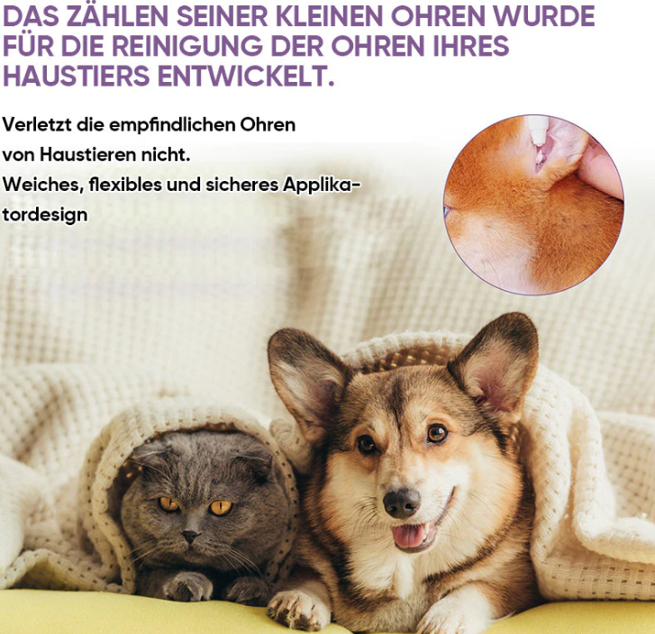 Gentle Ear Care For Pets - Removes Dirt & Odours