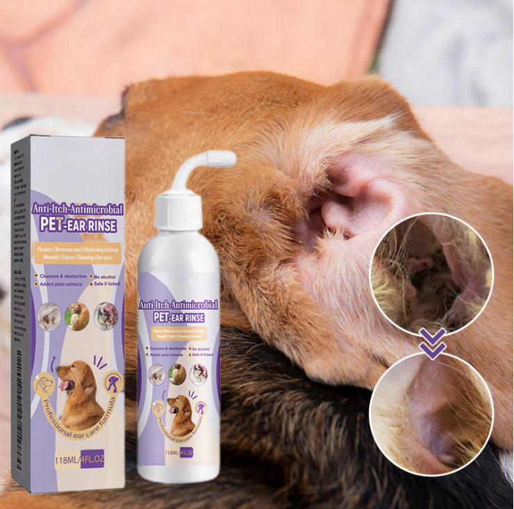 Gentle Ear Care For Pets - Removes Dirt & Odours