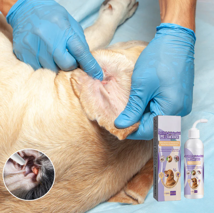 Gentle Ear Care For Pets - Removes Dirt & Odours