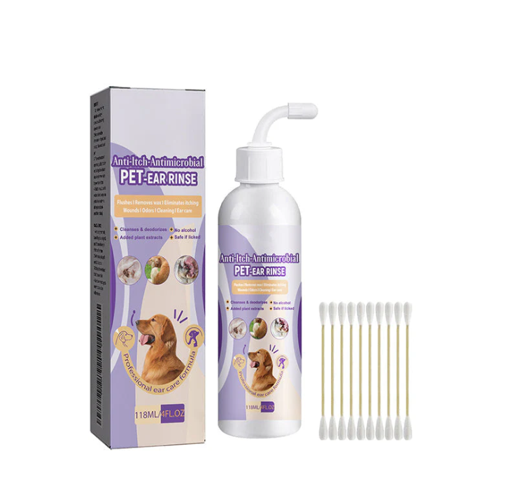 Gentle Ear Care For Pets - Removes Dirt & Odours