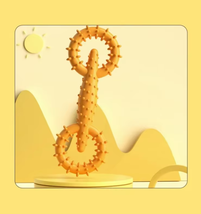 Bite Ring Dog Toy - Tooth Cleaning Chewing Pleasure