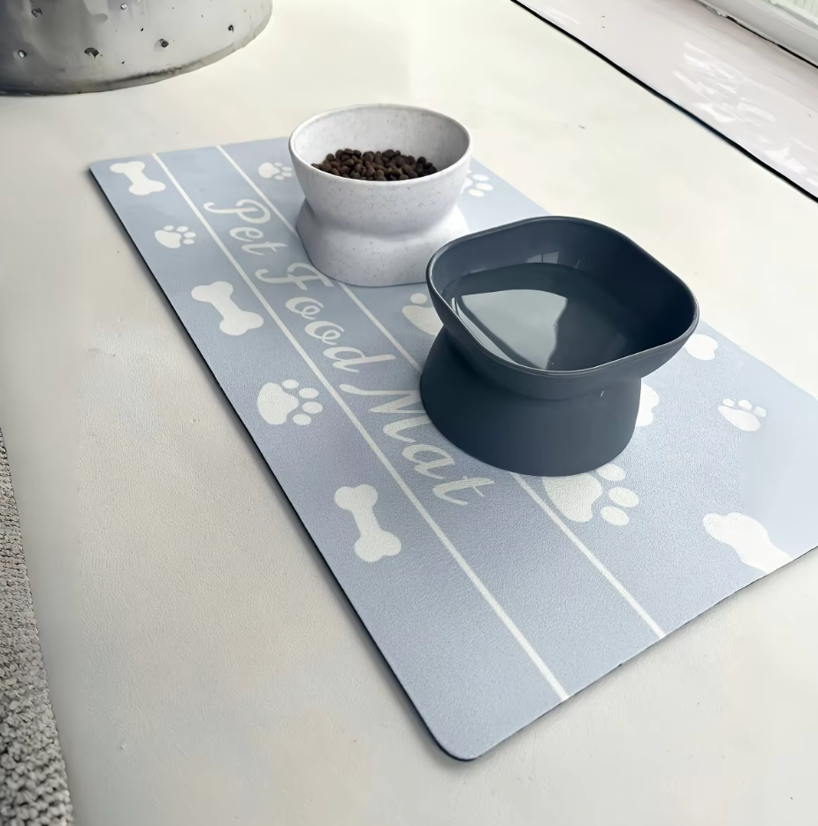 Waterproof Pet Food Mat - Non - Slip Easy To Clean Food Mat For Dogs & Cats