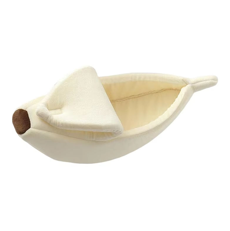 Banana - Shaped Pet Nest For Dogs And Cats - Comfortable Winter Bed For Pets