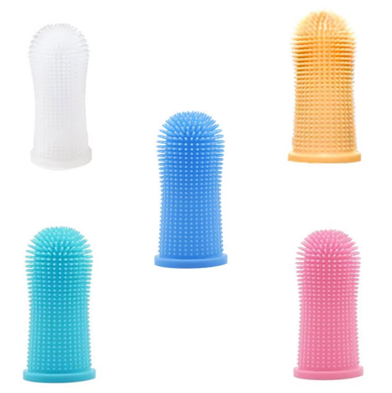 Finger Toothbrush For Pets - Gentle Reusable Dental Care