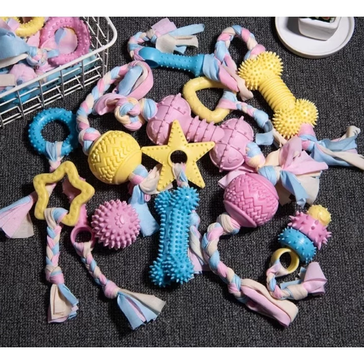 Puppy Toy Set - Bite - Resistant Plush Chew Toys For Dogs
