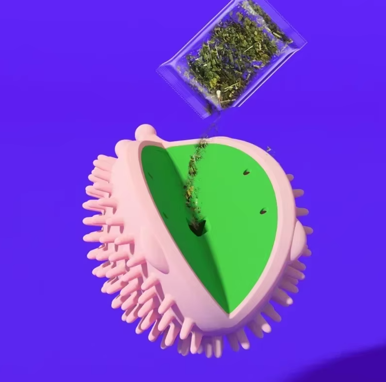 Silicone Cat Toy In Ufo Shape | Toy Filled With Catnip