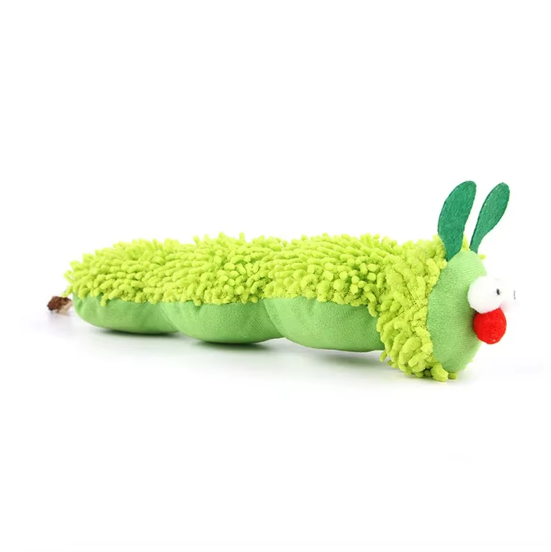 Cat Toy Caterpillar - Soft Cuddly Toy With Catnip