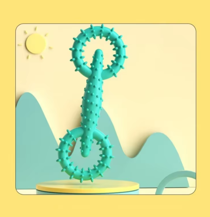 Bite Ring Dog Toy - Tooth Cleaning Chewing Pleasure