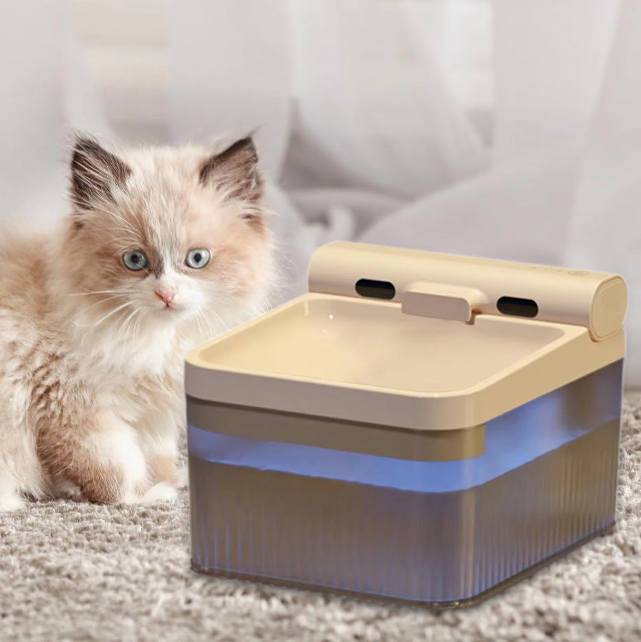 Elephant Water Dispenser For Pets - Simulates Running Water With Triple Filtration
