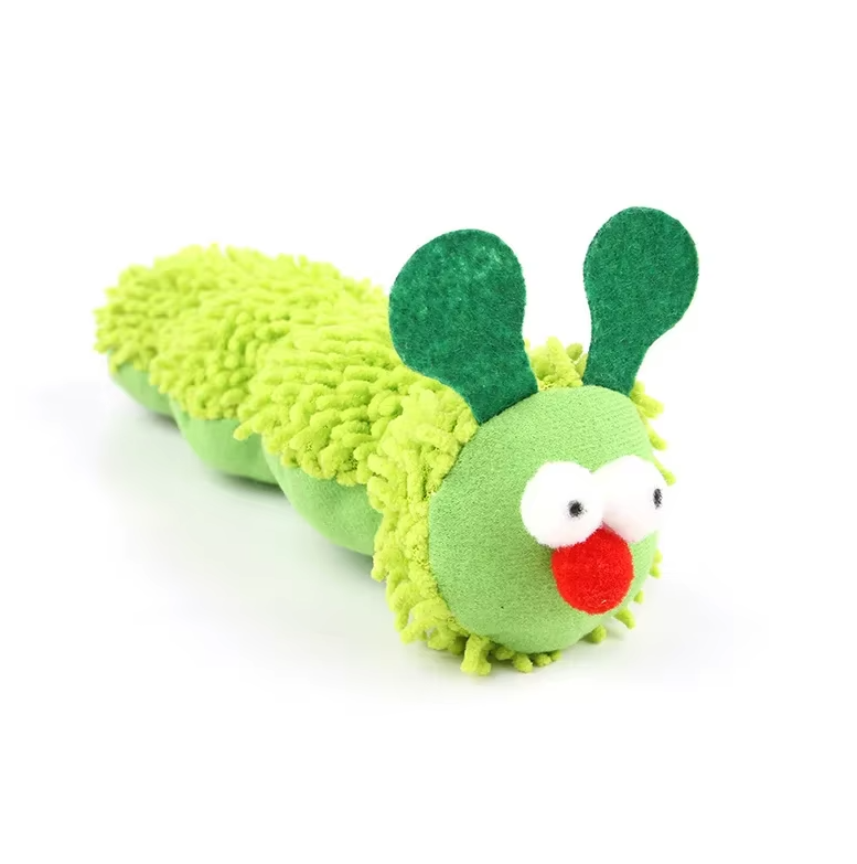 Cat Toy Caterpillar - Soft Cuddly Toy With Catnip