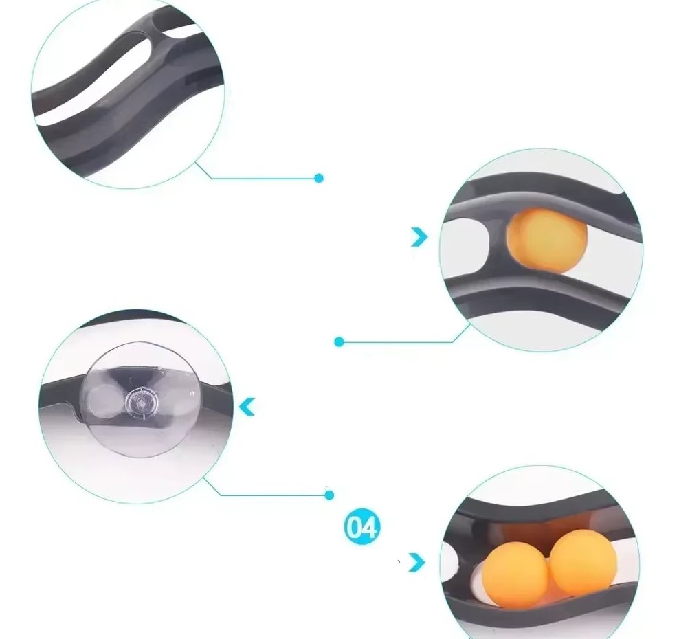 Window Cat Toy - Interactive Play Track With Movable Balls