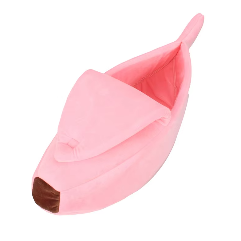 Banana - Shaped Pet Nest For Dogs And Cats - Comfortable Winter Bed For Pets