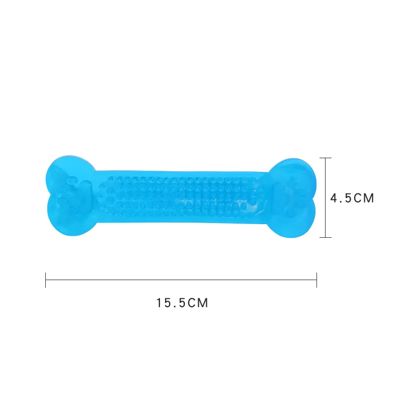 Teeth Cleaning Chew Bone For Dogs - Robust Rubber Teething Toy