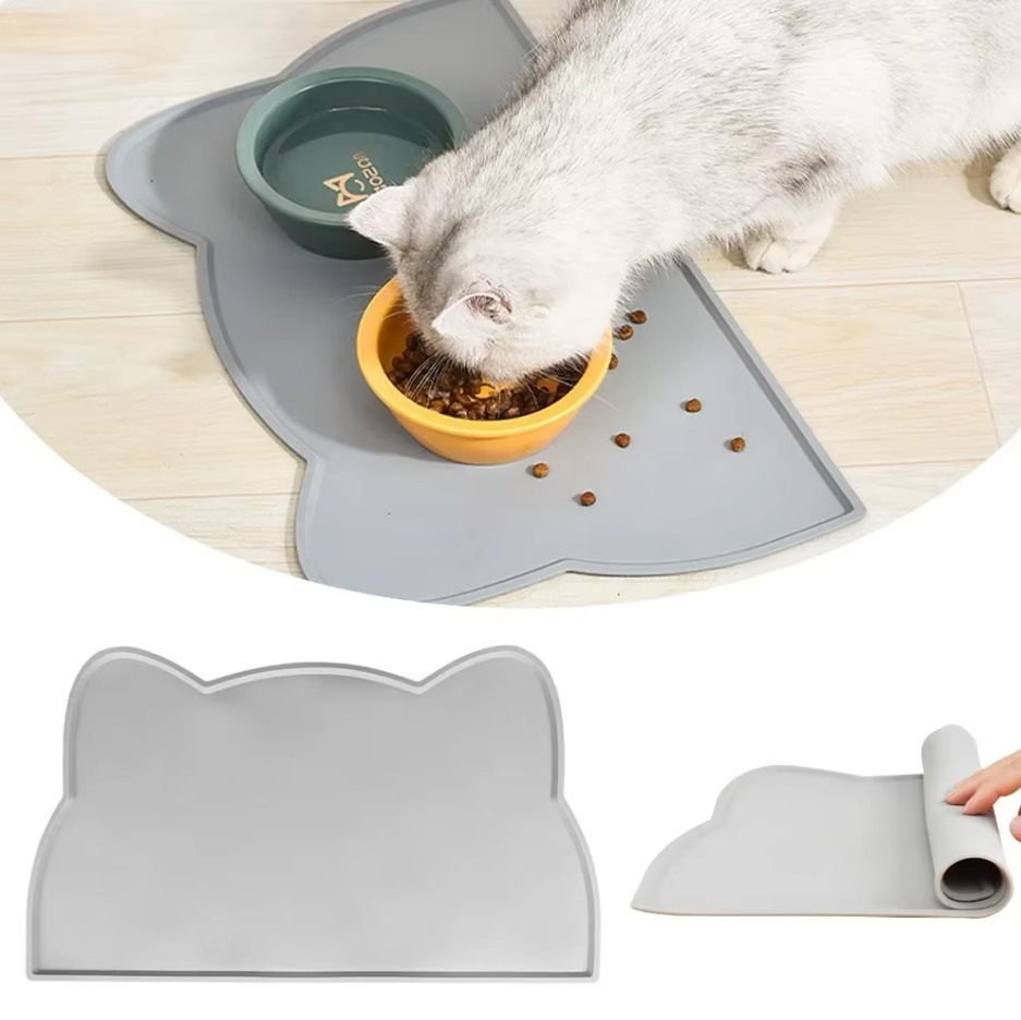 Cat Plate Mat With Non - Slip Underside
