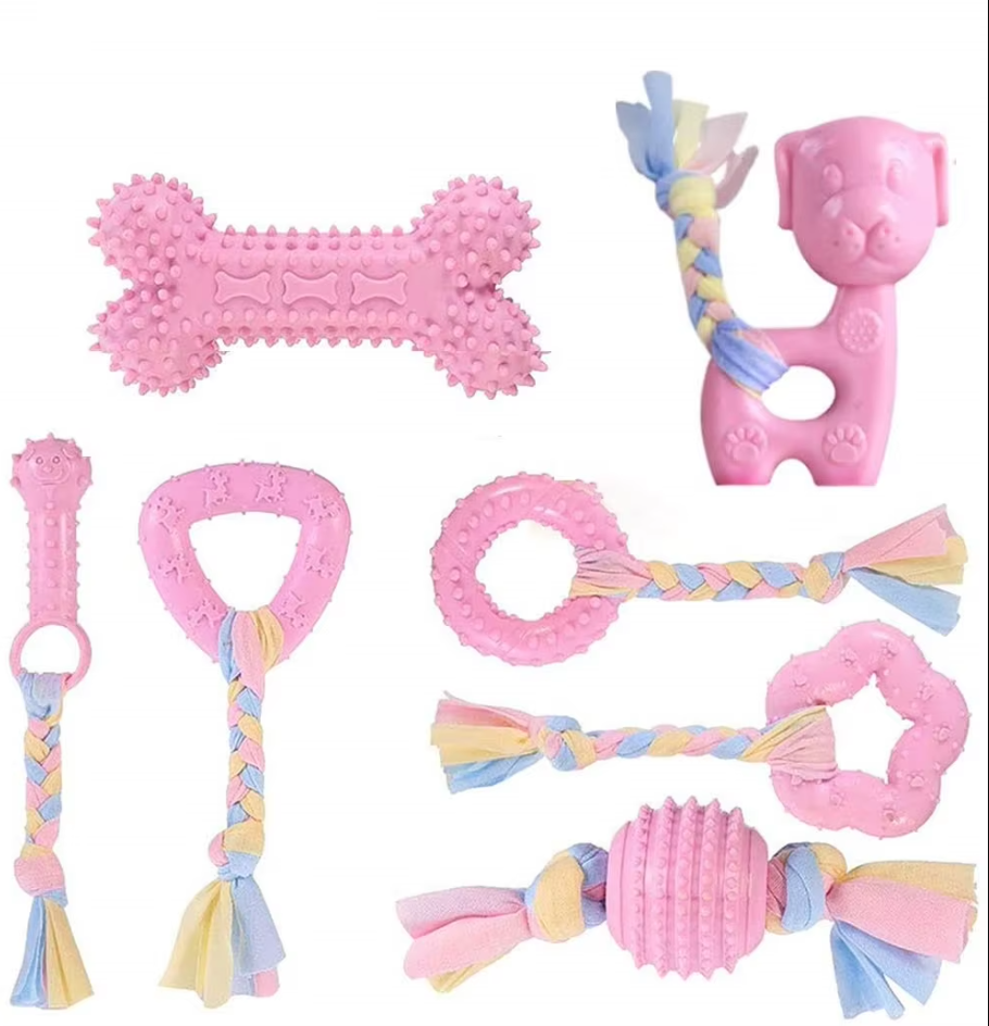 Puppy Toy Set - Bite - Resistant Plush Chew Toys For Dogs