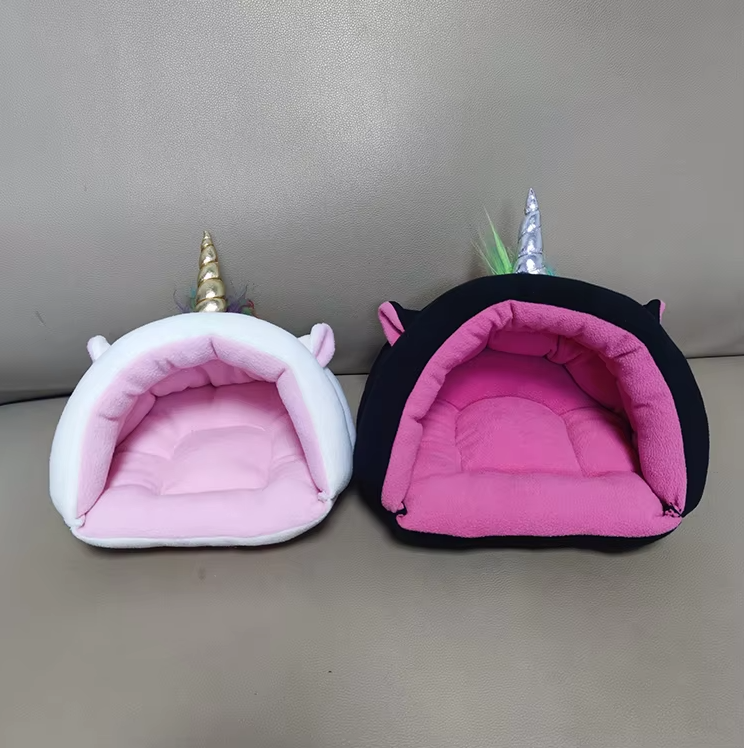 Cat Bed In Unicorn Design - Cozy Pet Bed For Cats And Small Dogs