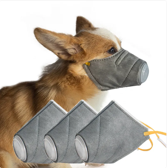 Protective Mask For Dogs - Breathable Dog Mask With Valve For Comfort And Protection