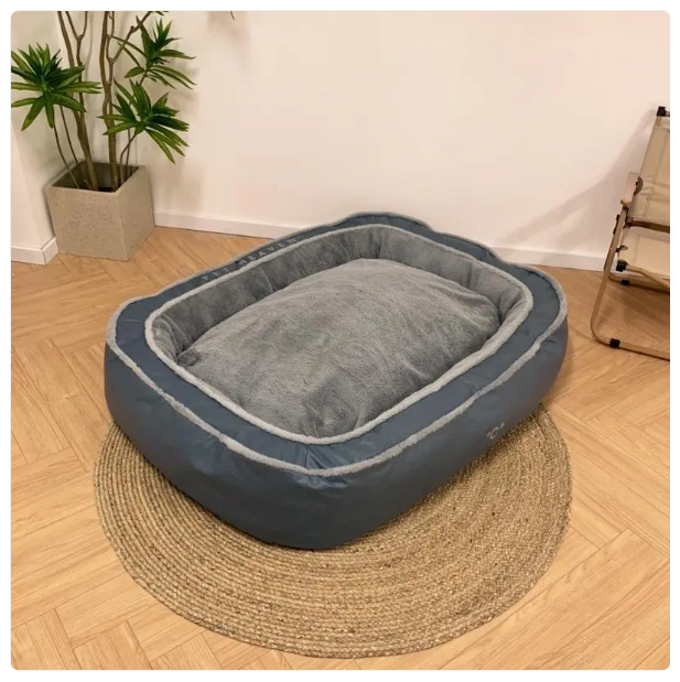 Dog Bed With High Edge - Comfortable Pet Bed For Dogs In A Modern Design