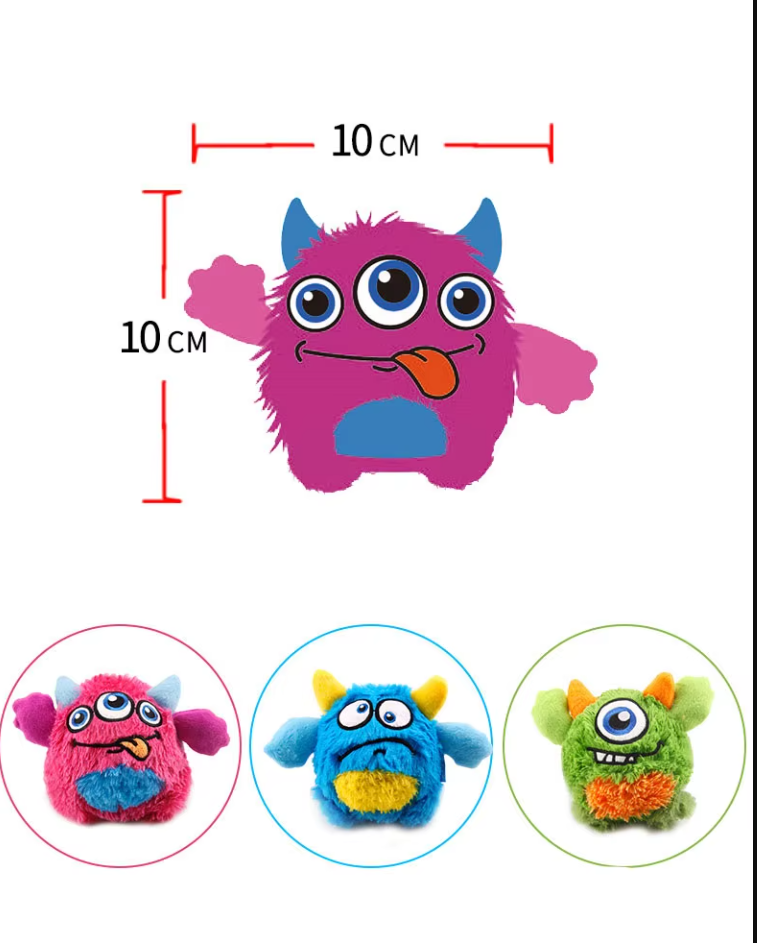 Interactive Plush Monster Ball - Fun Toy For Dogs