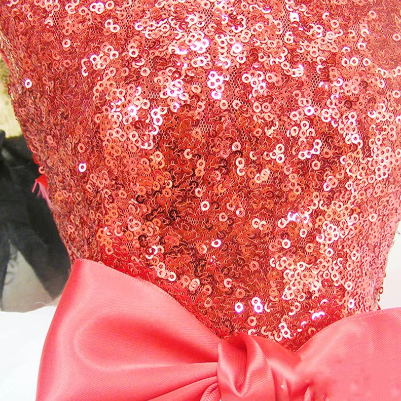 Elegant Dog Dress With Glitter And Tulle Skirt In 2 Colours