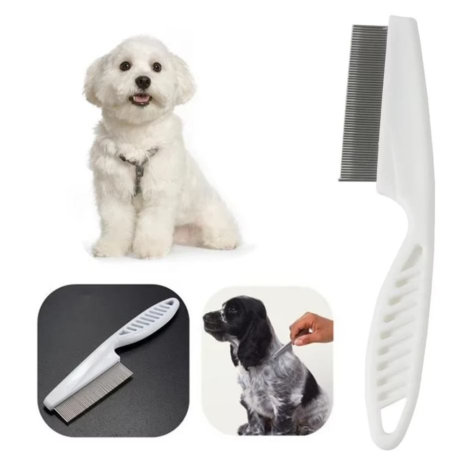 Flea Comb Set For Pets - Fine Tooth Comb For Cats Dogs