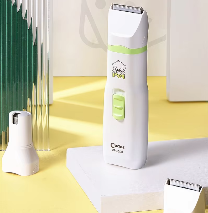 Electric Hair Clippers For Pets - Codos Cp-5200 With Multiple Attachments