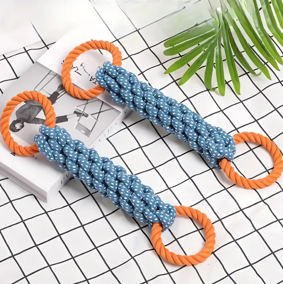 Dog Toy Chew Bone - Robust Rope Toy For Pulling And Biting Games