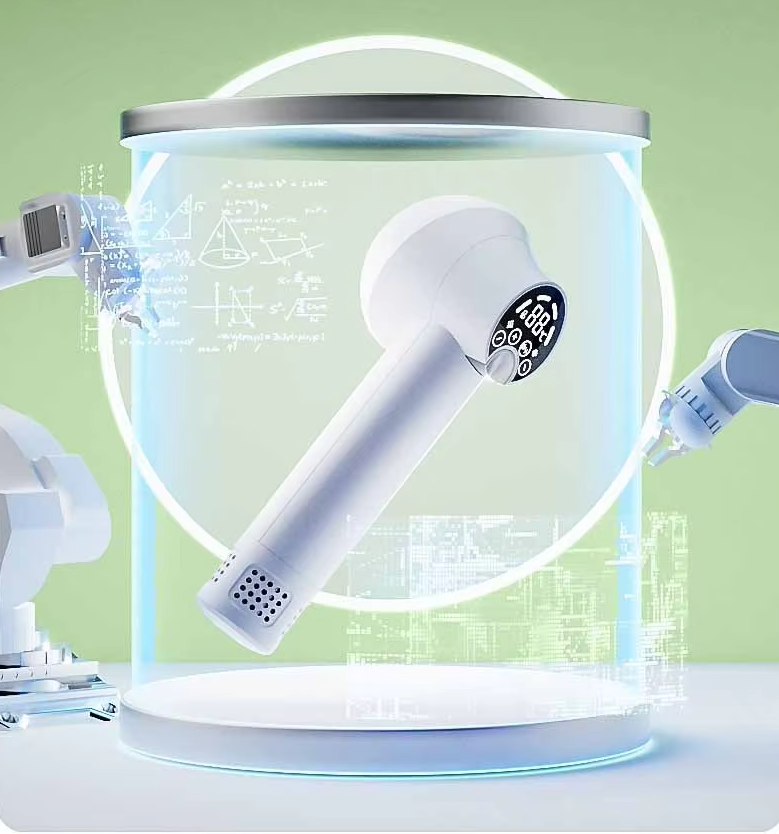 Hair Dryer With Digital Display - Intelligent Temperature Control For Fast And Gentle Drying