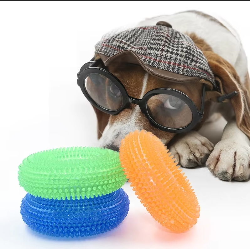 Dog Toy Chewing Ring - Robust Teething Toy For Dental Care Massage