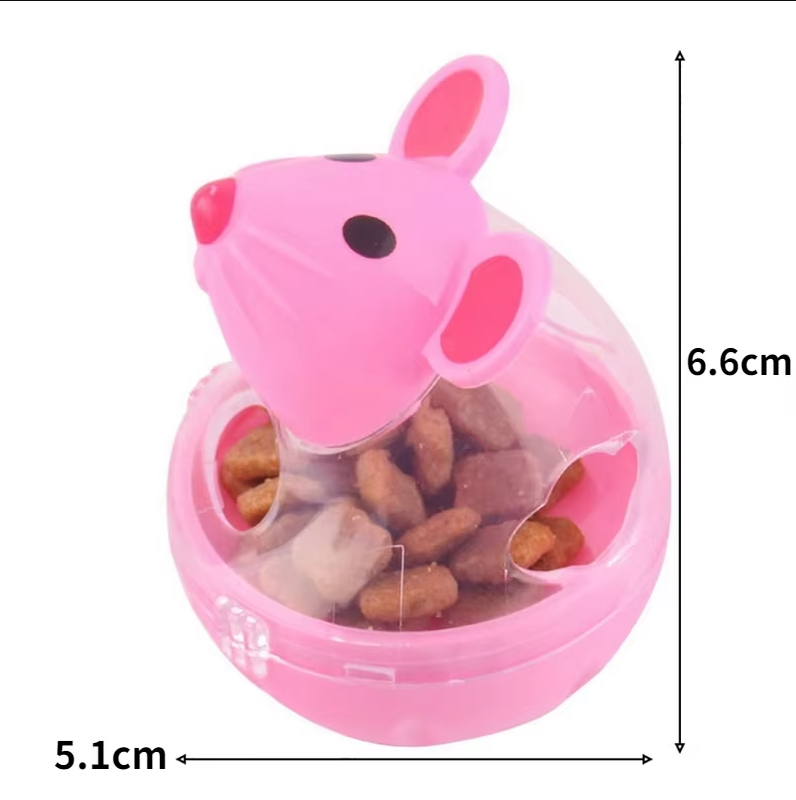 Cat Toy Food Dispenser - Interactive Mouse With Treat Dispenser
