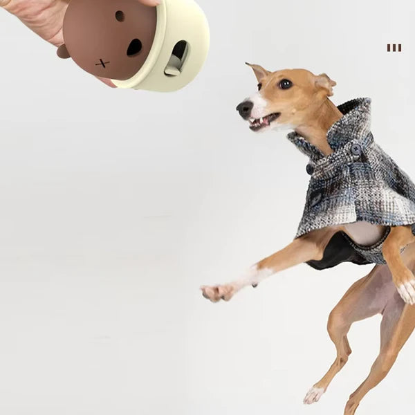 Interactive Dog Toy - Bear Shape With Click Mechanism For Dogs