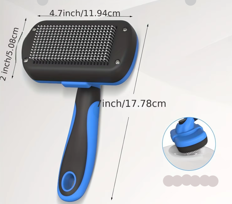 Grooming Set for Pets with Claw Cutter , File and Self - Cleaning Brush