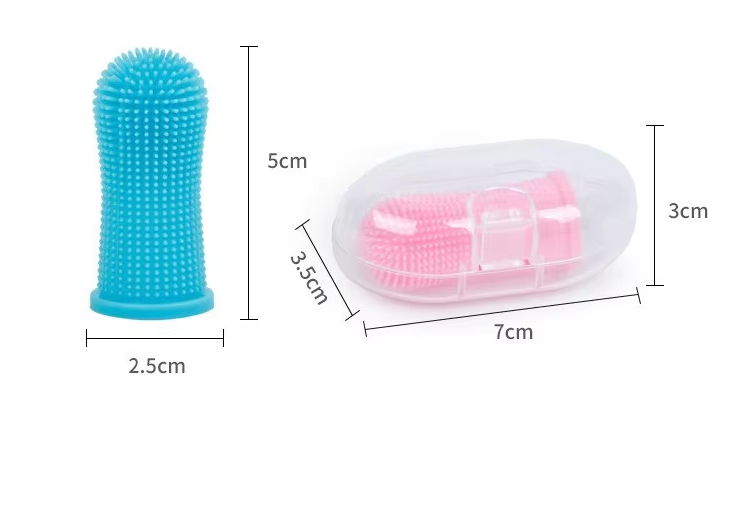 Finger Toothbrush For Pets - Gentle Reusable Dental Care