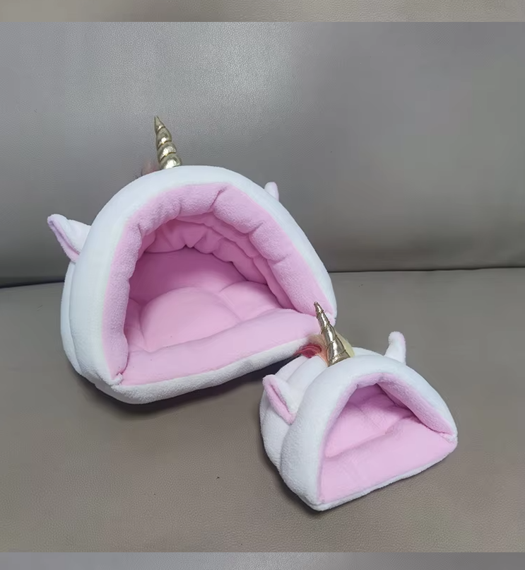 Cat Bed In Unicorn Design - Cozy Pet Bed For Cats And Small Dogs